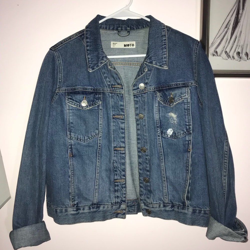 Topshop Moto Denim Jacket